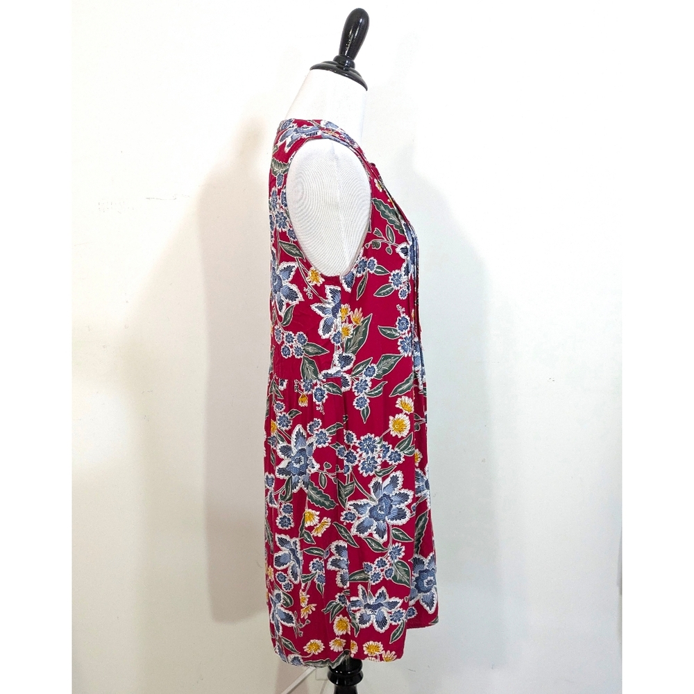 Old Navy Boho Floral Shift Dress - Size Small Womens S - Red Blue Yellow Green - Picture 3 of 6